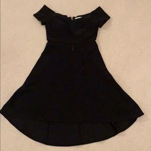 Black off the shoulder dress
